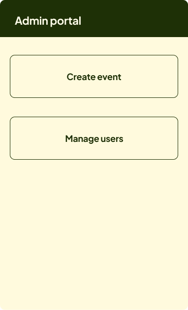 Admin portal wireframe
